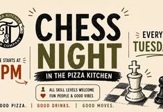 Chess Night at Tie & Timber in the Pizza Kitchen